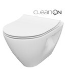 Cersanit MILLE PLUS WC MISA ZÁVESNÁ Clean On + SEDÁTKO DUROPLAST SLIM, biela S701-454