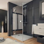 Aquatek SMART R33 OBDĹŽNIKOVÝ SPRCHOVÝ KÚT 120x90, ľavý, sklo číre