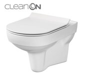 Cersanit CITY WC MISA ZÁVESNÁ Clean On + SEDÁTKO SLIM DUROPLAST odnímateľné, biele K701-143