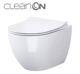 Cersanit ZEN WC MISA ZÁVESNÁ Clean On + SEDÁTKO DUROPLAST, SLIM, ODNÍMATEĽNÉ, biele S701-428