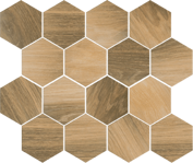 Classica UNIVERZÁLNA MOZAIKA WOOD NATURAL MIX HEKSAGON MAT 22X25,5 mozaika