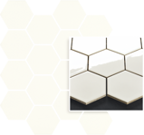 Paradyz Univerzálna MOZAIKA BIANCO HEXAGON 22X25,5 mozaika