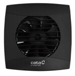 UC-10 T kúpeľňový ventilátor axiálny s časovačom, 8W, potrubie 100mm, čierna