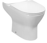 DARIO RIMLESS WC misa pre kombi, spodný/zadný odpad, biela