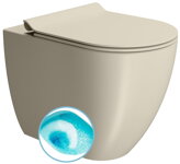 PURA WC misa stojaca, Swirlflush, 36x55cm, spodný/zadný odpad, creta dual-mat