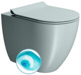 PURA WC misa stojaca, Swirlflush, 36x55cm, spodný/zadný odpad, ghiaccio dual-mat