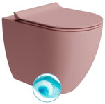 PURA WC misa stojaca, Swirlflush, 36x55cm, spodný/zadný odpad, blush dual-mat