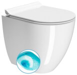 PURA WC misa stojaca, Swirlflush, 36x50cm, spodný/zadný odpad, biela ExtraGlaze