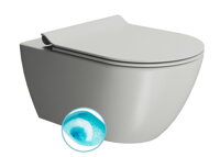 PURA závesná WC misa, Swirlflush, 55x36 cm, Cenere dual-mat