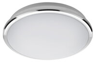 SILVER stropné LED svietidlo priemer 28cm, 10W, 230V, studená biela, chróm