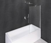 MODULAR SHOWER vaňová zástena 1000x1500mm, číre sklo