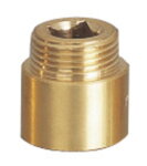 Predĺženie 1/2"x20mm, mosadz