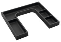 LINDO "U" organizér 372x36x323 mm, plast, antracit