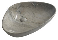 DALMA keramické umývadlo 58,5x14x39 cm, grigio