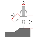 Spodné tesnenie pre AQ6018 L/P (53 cm)