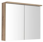 KAWA STRIP Galérka s LED osvetlením 80x70x22cm, dub emporio