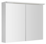 KAWA STRIP Galérka s LED osvetlením 80x70x22cm, biela