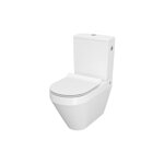 Cersanit CREA WC MISA STOJACA, Clean On + sedátko SLIM duroplast biele keramické K114-023