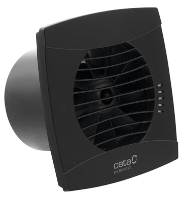 UC-10 kúpeľňový ventilátor axiálny, 8W, potrubie 100mm, čierna