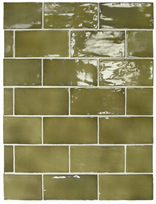 MANACOR obklad Basil Green 7,5x15 (bal=0,5m2) (EQ-3)