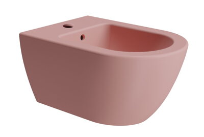 PURA bidet závesný 36x55cm, blush mat